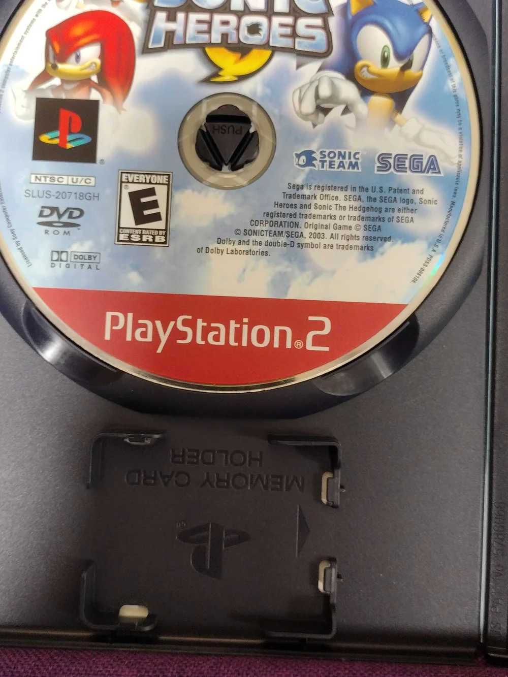 Sony Sonic Heroes – Blue, Yellow, Red Cover Art (PlayStation 2)